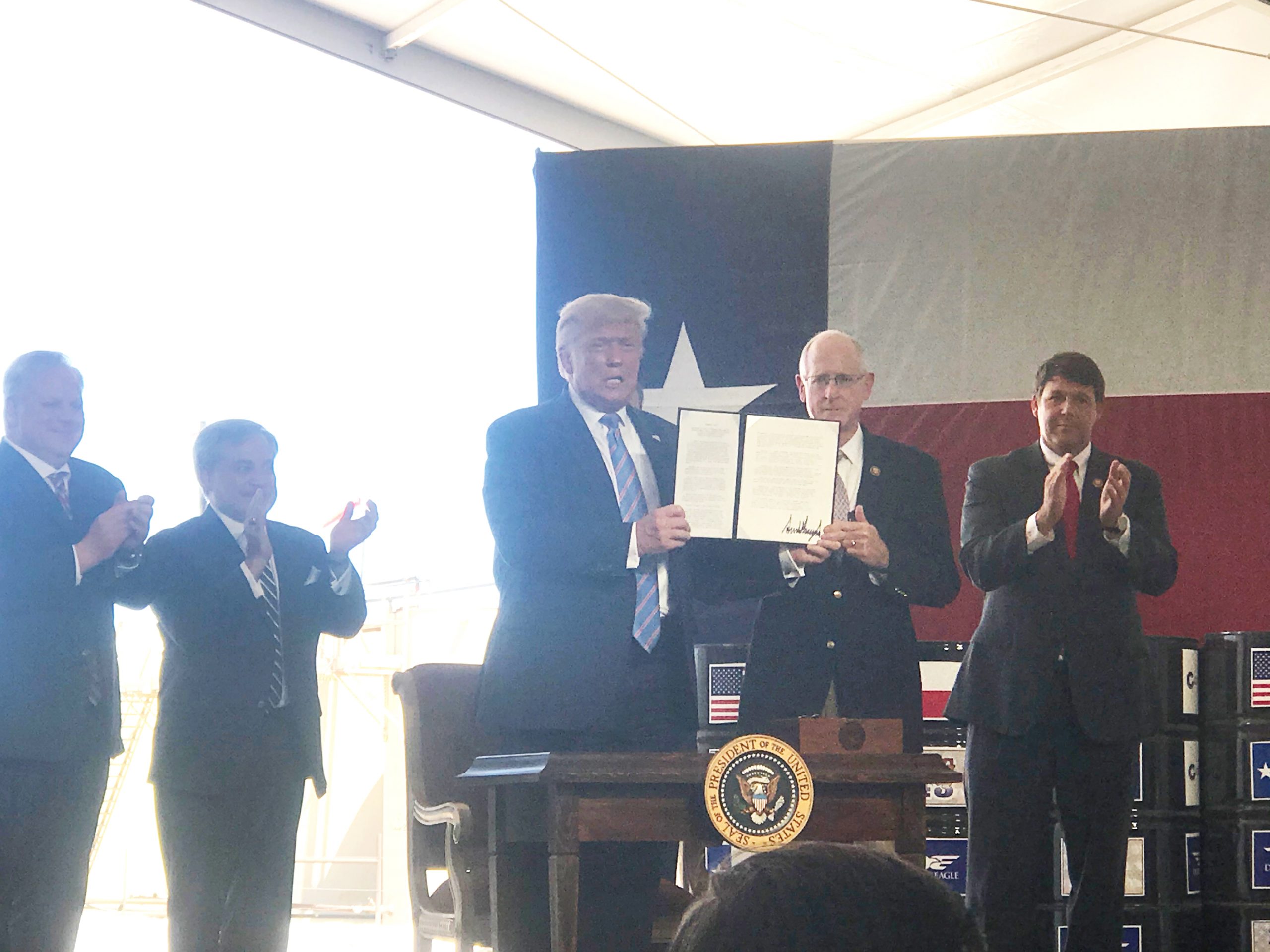 Association attends presidential visit to Texas