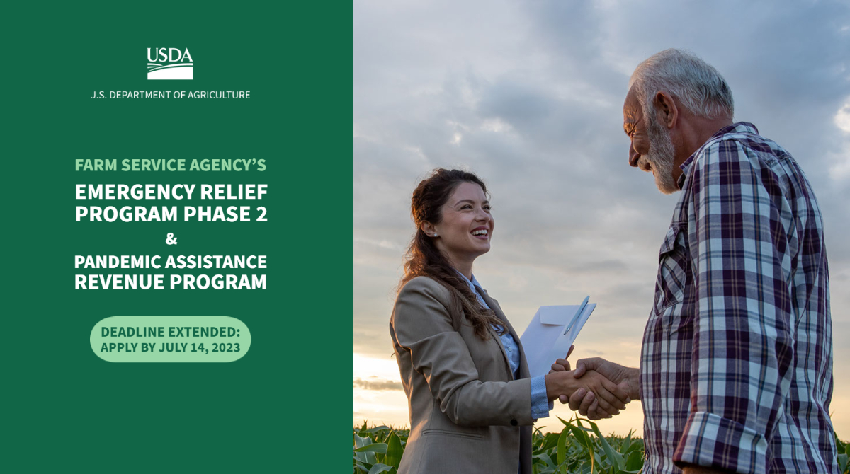USDA extends deadline to apply for ERP and PARP to July 14, 2023