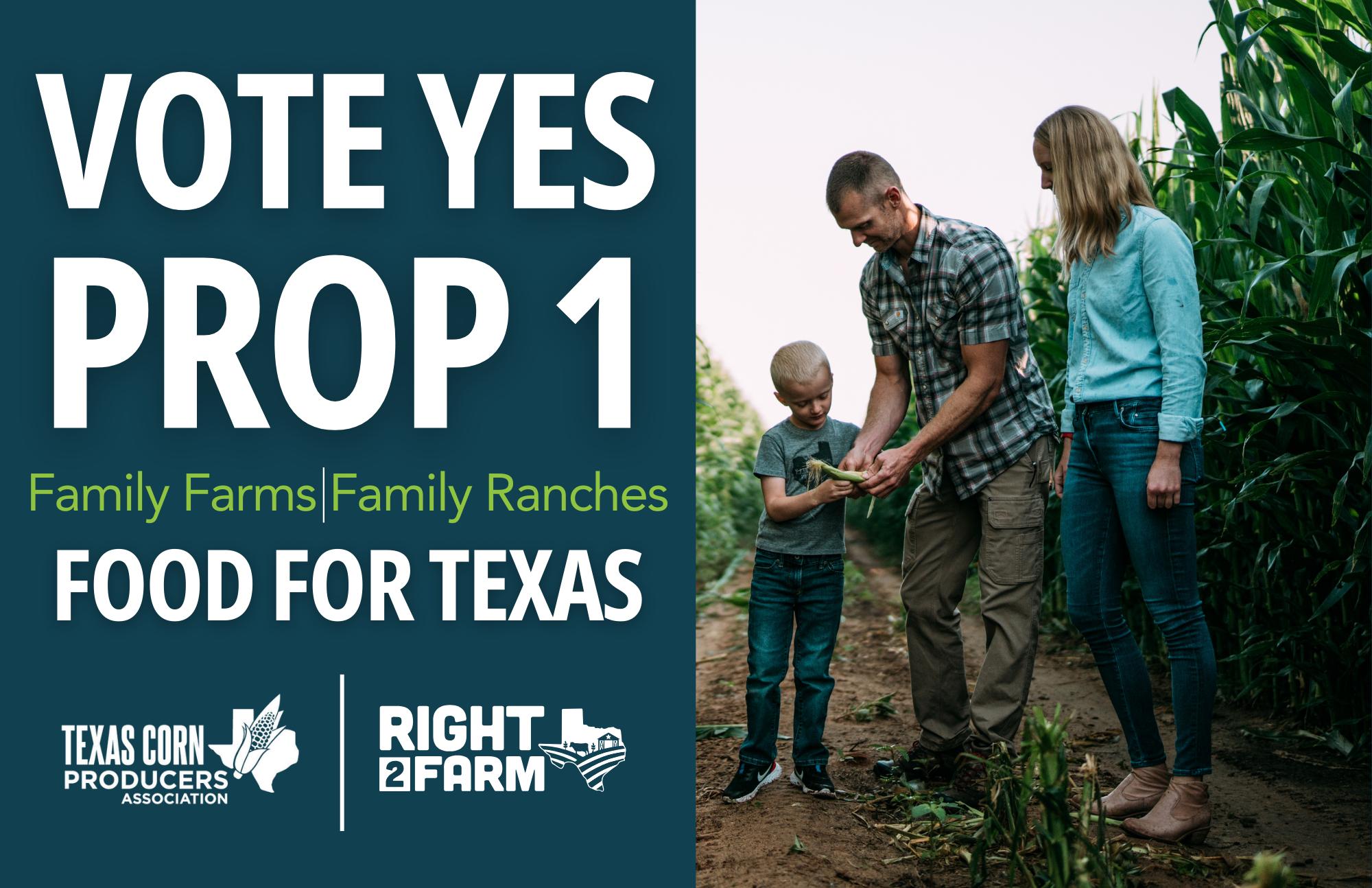 Vote YES for Proposition 1 to protect the future of Texas agriculture