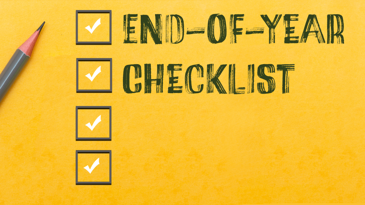 Punching out the end-of-year checklist